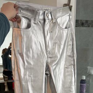 Abercrombie & Fitch Shimmering Silver Trousers